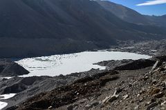 08 Large Glacial Lake On The Rongbuk Glacier From The Trail At The Beginning Of The East Rongbuk Valley On The Way To Mount Everest North Face Intermediate Camp In Tibet.jpg